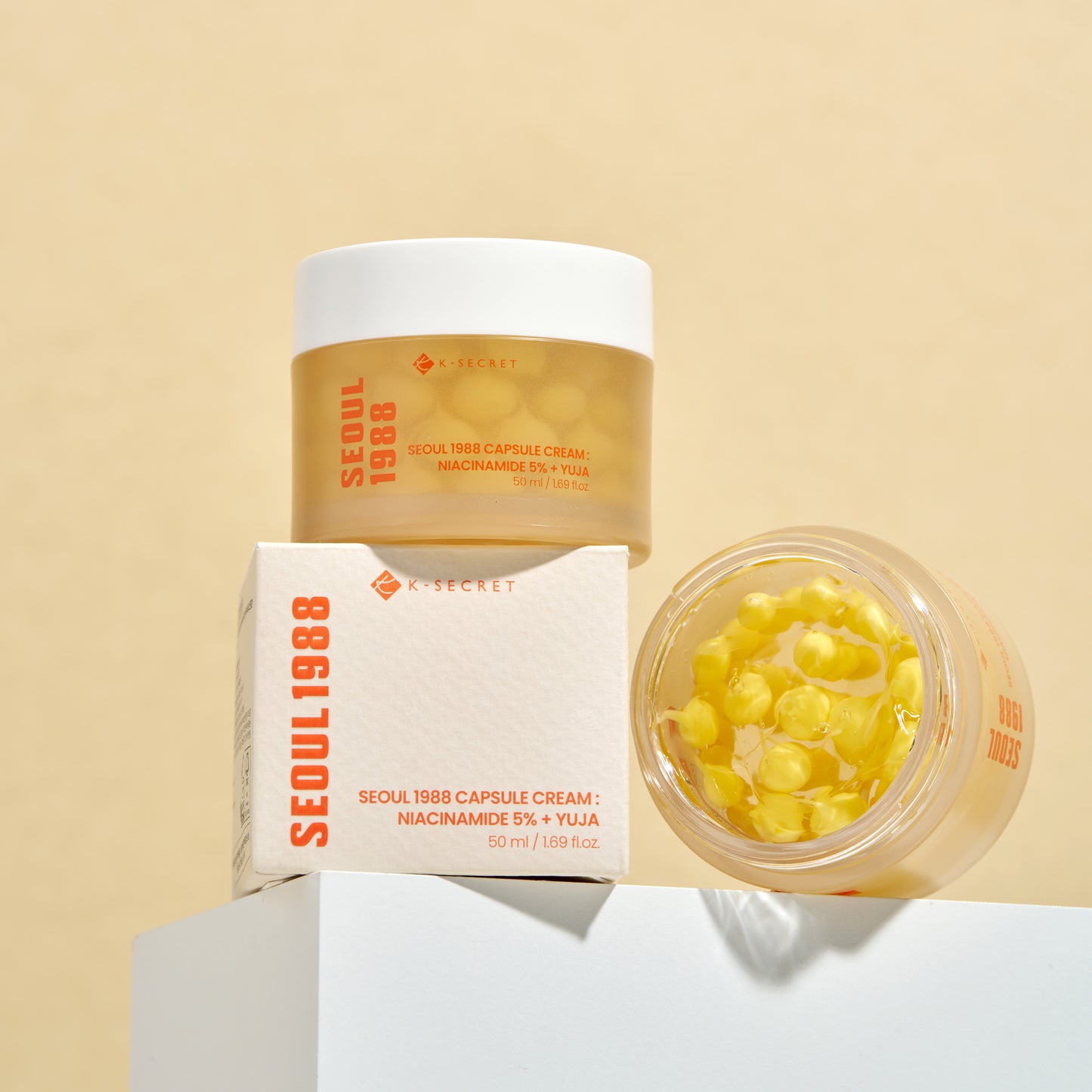 Kem dưỡng K-SECRET Seoul 1988 Capsule Cream Niacinamide 5% + Yuja