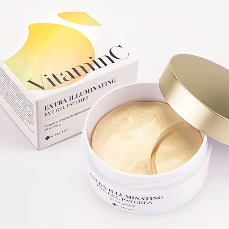 Mặt nạ mắt K-SECRET Instant Relief Eye Gel Patches (Caffeine/ Vitamin C/ Retinol) cấp ẩm, giảm thâm bọng mắt