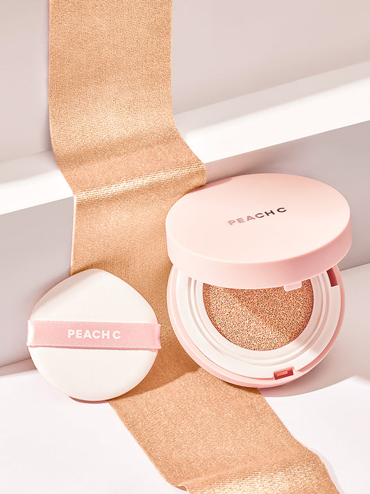 Peach C Focus On Air Velvet Cushion
